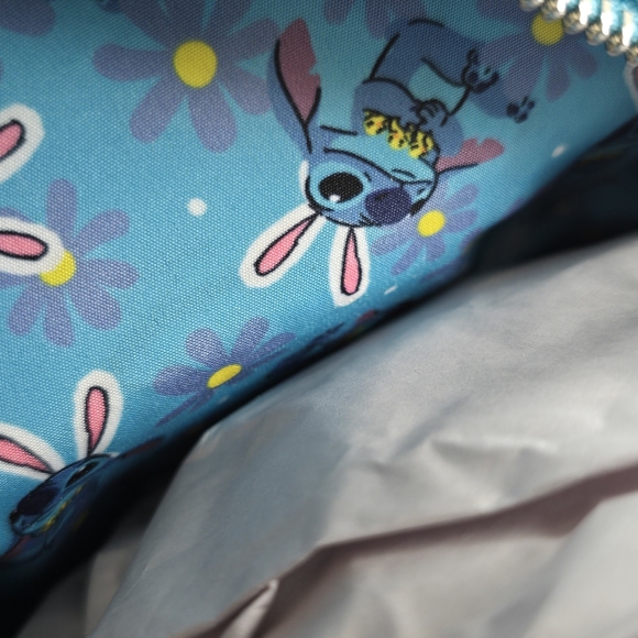 Loungefly Lilo & Stitch Bunny Ears Mini Backpack Ducks Disney Nwt - Picture 5 of 5